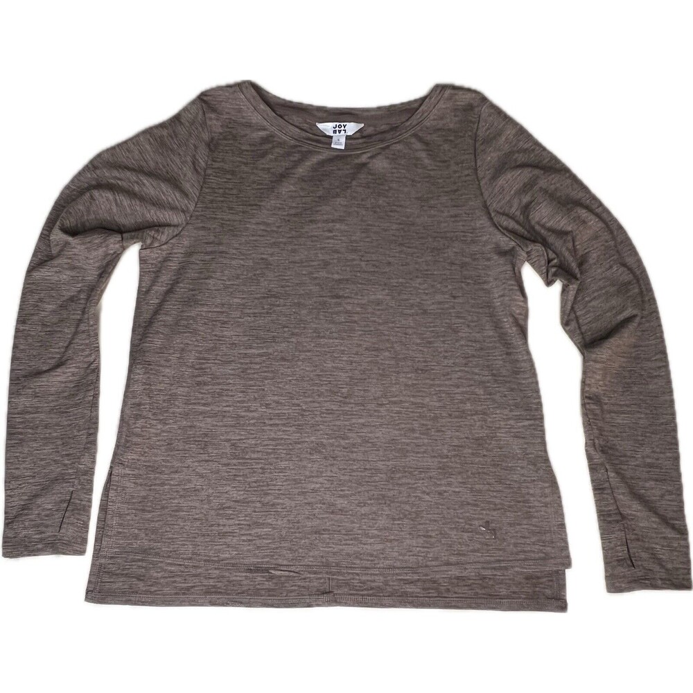 Joy Lab Shirt Women’s Small Brown Soft Cozy Athleisure Long Sleeve Sweatshirt